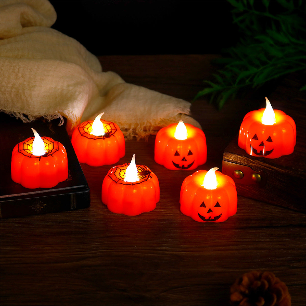 Halloween decorations decorations mini pumpkin lanterns  trick-or-treaters ghost