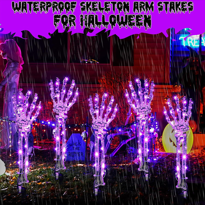 for Halloween Skeletons Decor Yard Patio Lawn Garden Skeleton Props Spooky Party Decoration
