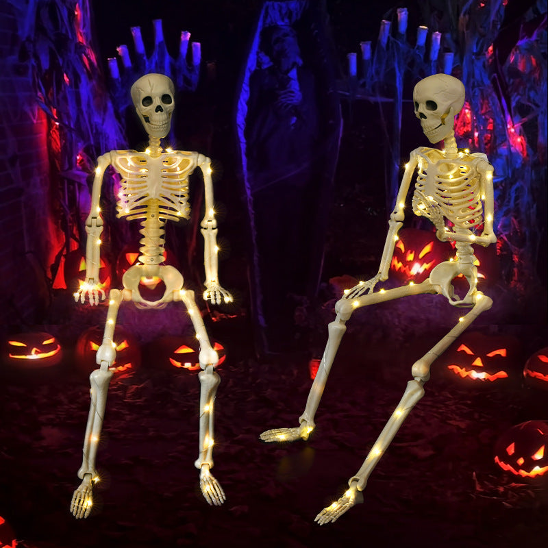 for Halloween Skeletons Decor Yard Patio Lawn Garden Skeleton Props Spooky Party Decoration