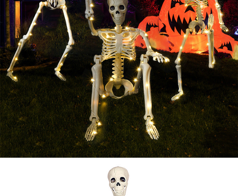 for Halloween Skeletons Decor Yard Patio Lawn Garden Skeleton Props Spooky Party Decoration