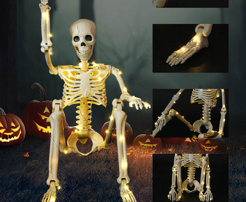 for Halloween Skeletons Decor Yard Patio Lawn Garden Skeleton Props Spooky Party Decoration