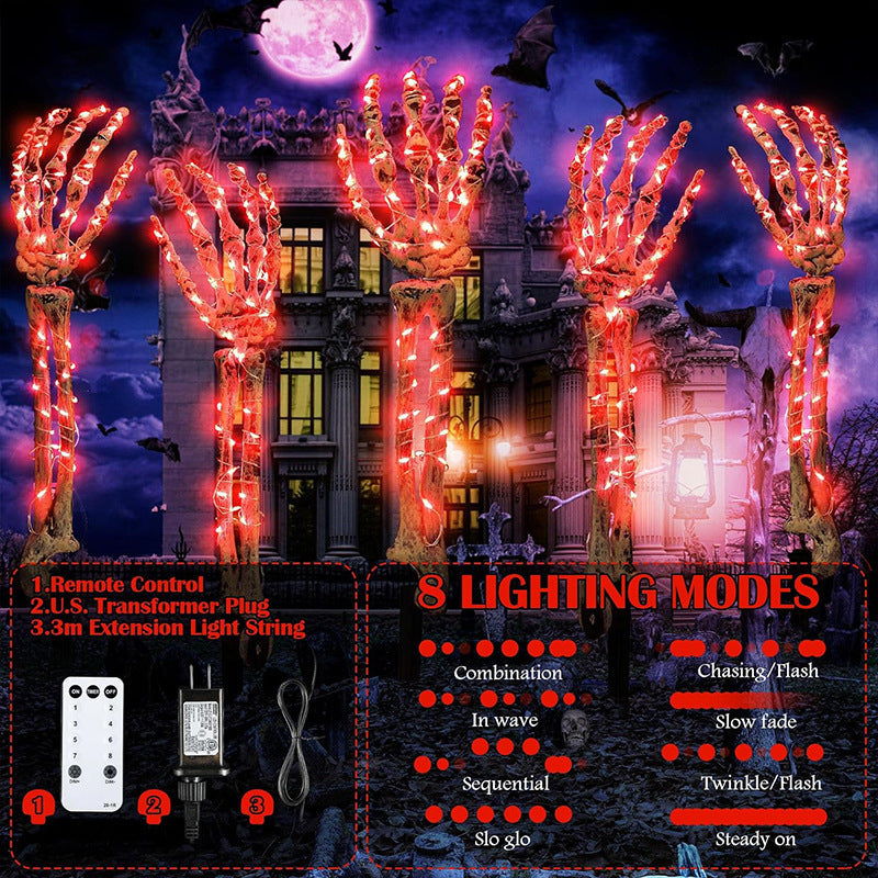 for Halloween Skeletons Decor Yard Patio Lawn Garden Skeleton Props Spooky Party Decoration