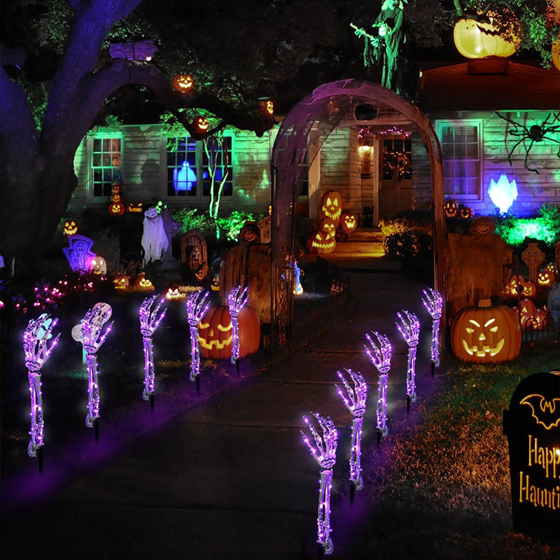 for Halloween Skeletons Decor Yard Patio Lawn Garden Skeleton Props Spooky Party Decoration