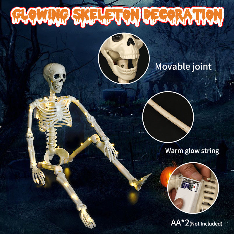 for Halloween Skeletons Decor Yard Patio Lawn Garden Skeleton Props Spooky Party Decoration