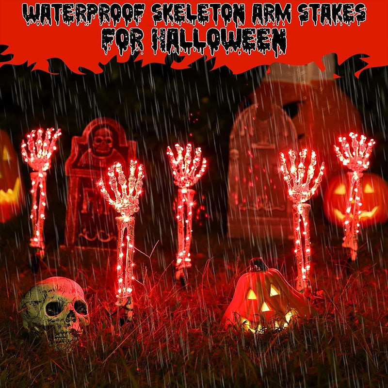 for Halloween Skeletons Decor Yard Patio Lawn Garden Skeleton Props Spooky Party Decoration