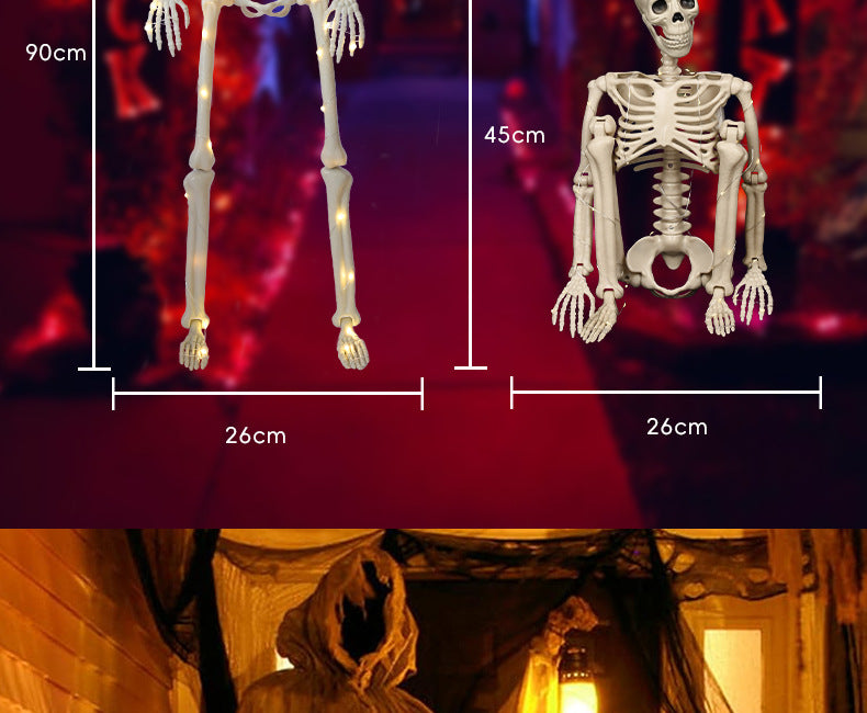 for Halloween Skeletons Decor Yard Patio Lawn Garden Skeleton Props Spooky Party Decoration