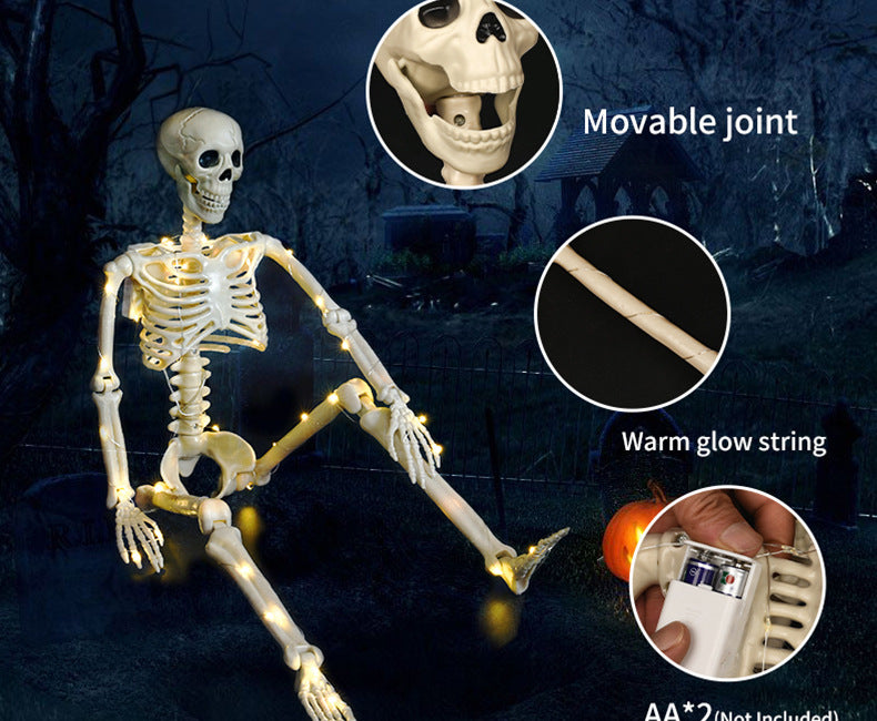 for Halloween Skeletons Decor Yard Patio Lawn Garden Skeleton Props Spooky Party Decoration