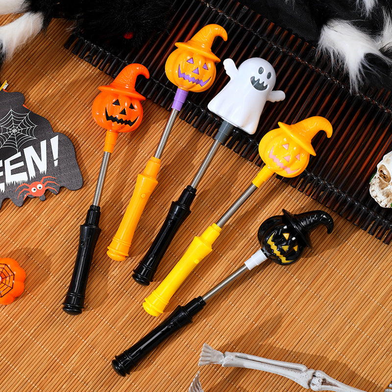 Halloween luminous hand-cranked pumpkin lantern