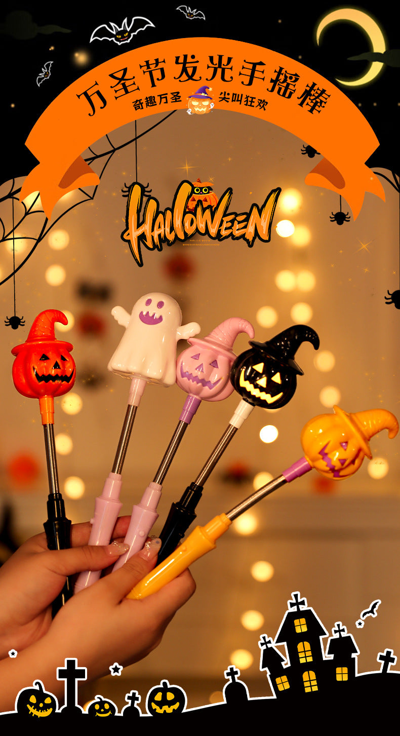 Halloween luminous hand-cranked pumpkin lantern